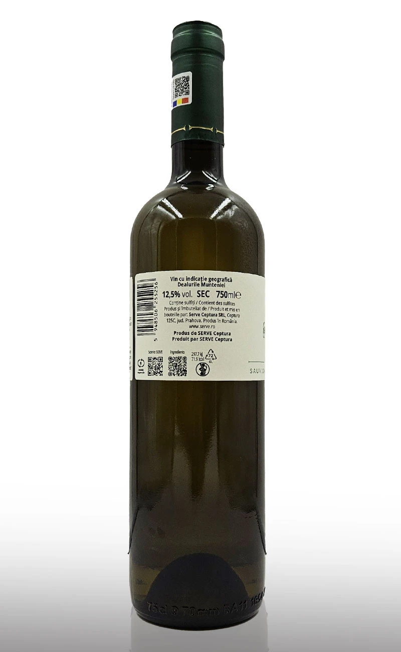 Vin alb sec, Serve Terra Romana Sauvignon Blanc, Feteasca Alba